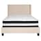 Flash Furniture Platform Bed Set, Riverdale, Full, Beige HG-BM-34-GG - alternate 3